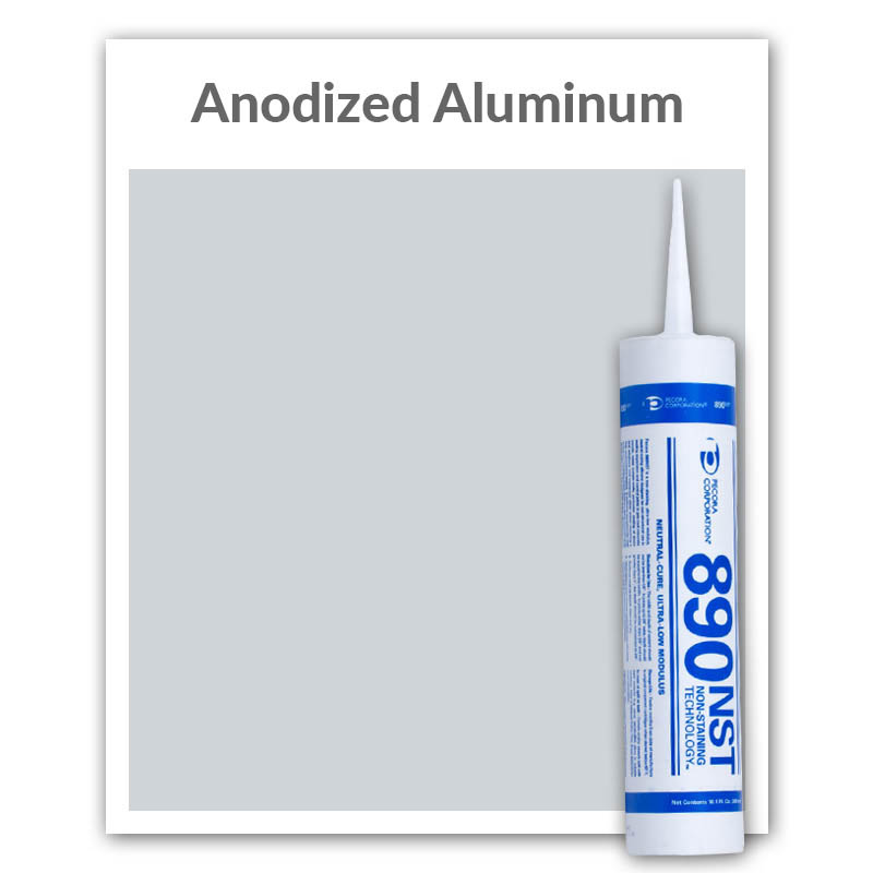 Pecora 890NST Silicone Sealant 10.1-oz., Anodized Aluminum