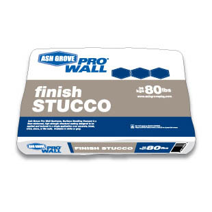 Ash Grove Pro® Finish Stucco Fine Texture, 80-lb., Grey
