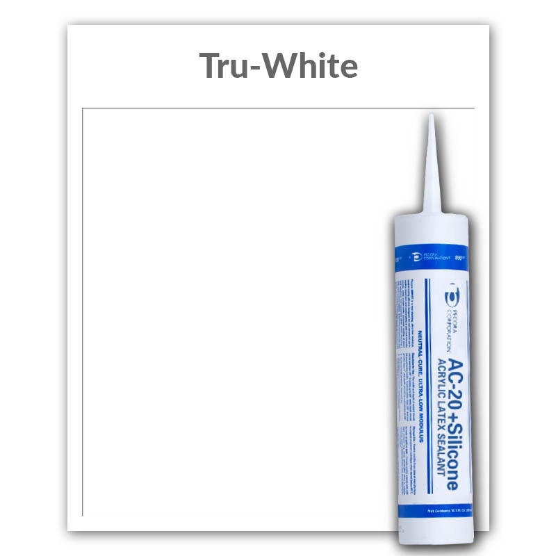 Pecora AC-20® Sealant Caulk Latex Acrylic 10.1-oz., Tru-White