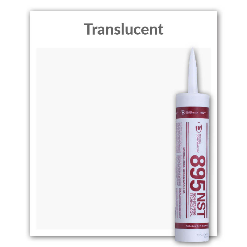 Pecora 895NST Translucent Silicone Glazing and Weatherproofing Sealant 10.1-oz., Translucent