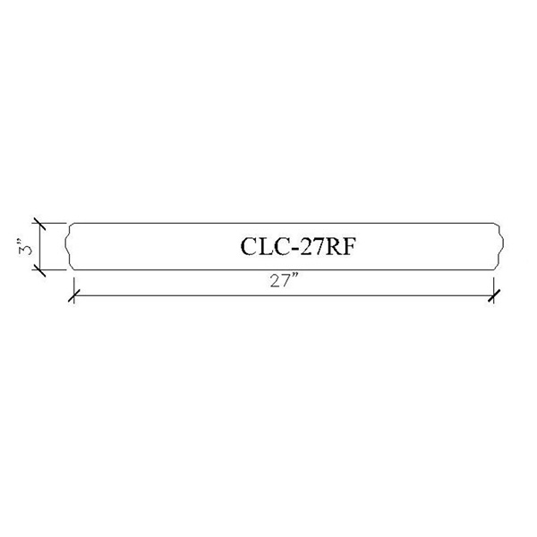 Venetian Cast Stone 27"x27"x4" Four-Side Rockface Column Cap, Black