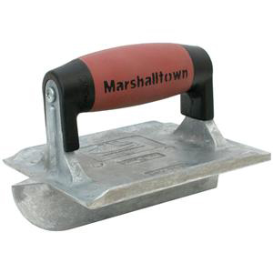 Marshalltown 6"x4-1/2" 1"-Deep Bit Zinc Hand Groover, DuraSoft® Handle