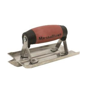 Marshalltown 6"x3" Stainless Steel Groover, DuraSoft® Handle
