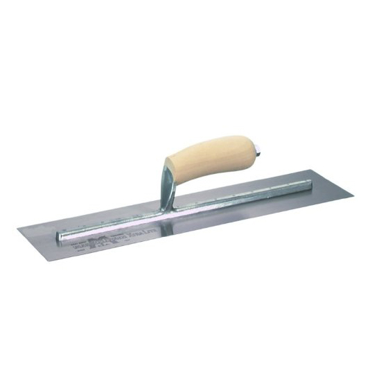 Marshalltown Premier 16"x5" Finishing Trowel with Curved Wood Handle and Xtralite® Mount