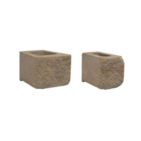 Anchor® Diamond Pro Stone Cut® Retaining Wall System Pair, Granite