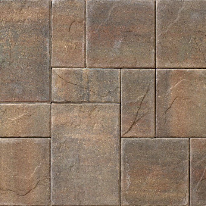 Belgard Lafitt™ Rustic Slab 3-Piece 60-mm. Modular Paver, Walnut